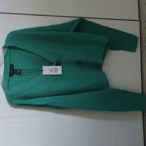 Turquoise oversized cardigan